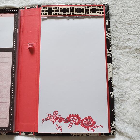 Vera Bradley Duly Noted Take Note Collection Desk Set Imperial Toile - Picture 6 of 7